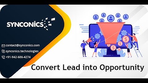 Convert Lead into Opportunity | CRM | Odoo 15 Functional Videos | #Synconics [ERP]