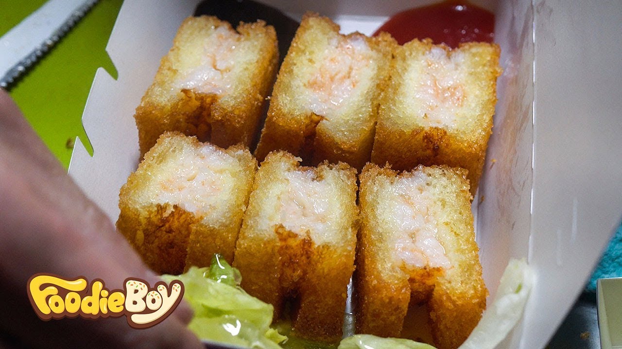 대구 서문야시장 길거리 음식 / 멘보샤 Menbosha(Fried Shrimp Sandwich) / Seomun Night