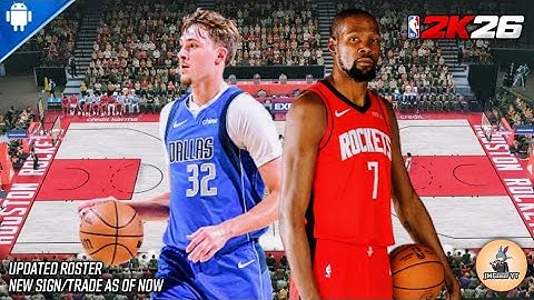 NBA 2K20 - 2K26 Updated Roster | Updated Sign/Trade | Gameplay | Dallas vs Rockets (New Look)