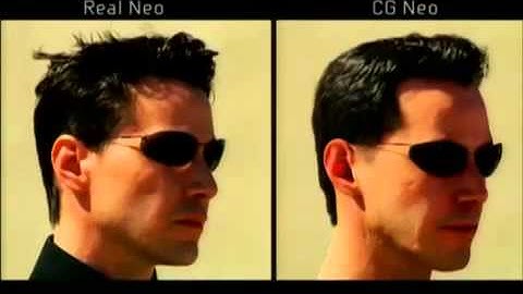 Neo and Smith CGI doubles from The Matrix Reloaded (2003)
