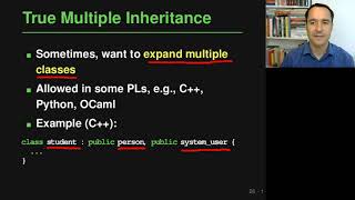 Lecture Data Abstraction (Part 5, Mix-ins and Multiple Inheritance) of Programming Paradigms
