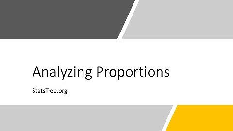 Analyzing Proportions