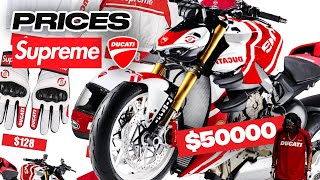 Supreme x Ducati PRICES ARE AS EXPECTED... WHAT WILL RESELL? 👀