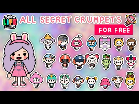 ALL FREE SECRET CRUMPETS IN TOCA LIFE WORLD 2021 🌷💕|Toca Boca