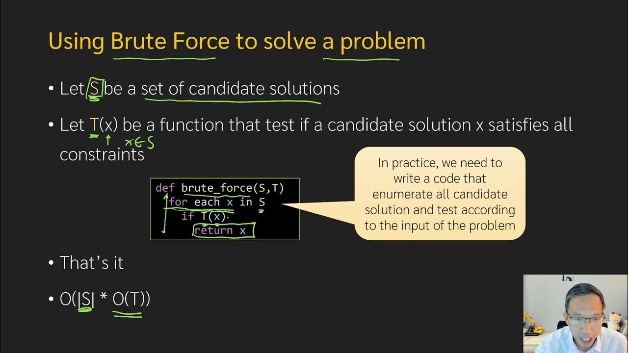 Algorithm Design 1-2: Brute Force - YouTube