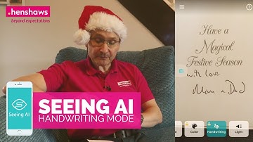 Seeing AI  - Handwriting Mode