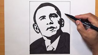 Draw Barack Obama Paint Pop Art