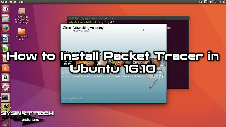 How to Install Cisco Packet Tracer in Ubuntu 16.10 | SYSNETTECH Solutions