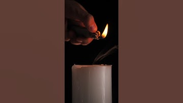 Candle. Macro video