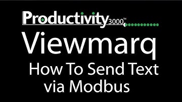 Productivity3000 Send Text to ViewMarq  LED via Modbus from AutomationDirect