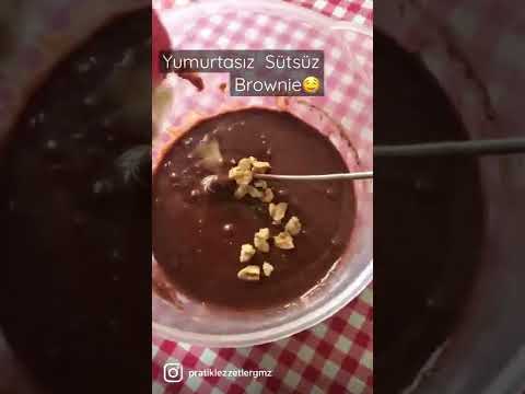 Yumurtasız sütsüz brownie