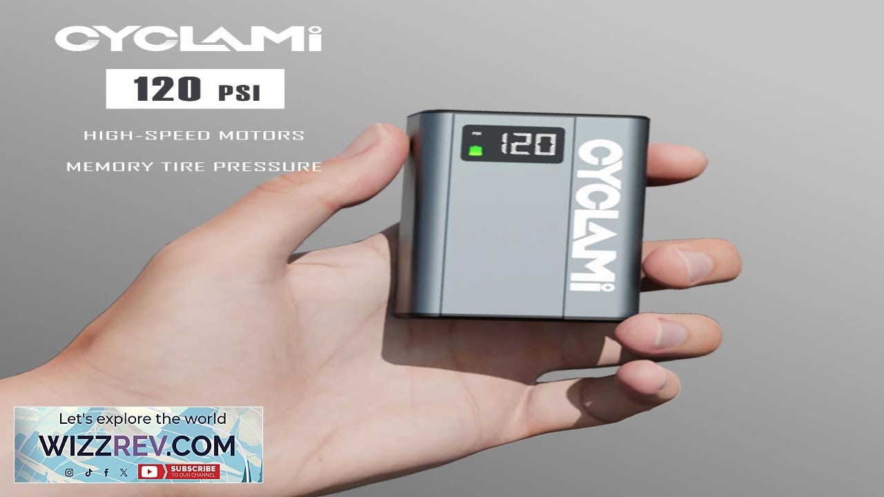 Mini Portable Bicycle Pump Rechargeable Air Inflator 120 PSI CYCLAMI E1 TEAM Review