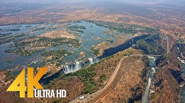 4K Victoria Falls - Africa, Zambia & Zimbabwe - Nature Relaxation Video & Aerial Views 4K Victoria Falls - Africa, Zambia & Zimbabwe - Nature Relaxation Video & Aerial Views