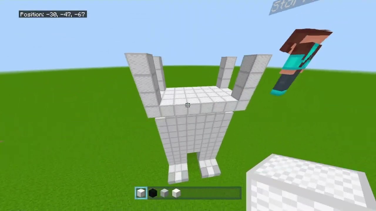 how to make the estaer bunny in minecraft [estaer speciel] YouTube