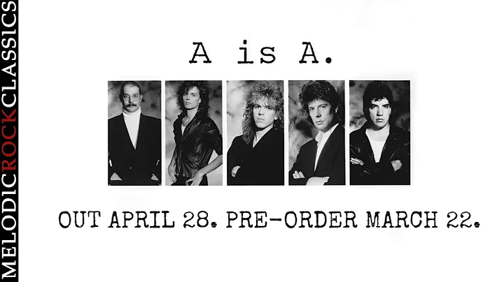 A is A - Thin Ice (Album Out April 28 on MelodicRock Classics)