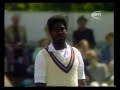 England v west indies 3rd test match day 2 headingley july 13 1984 michael holding paul allott