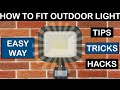 How To Install An Outside Light Tips Tricks Hacks – Outdoor Porch Light With PIR Sensor. Wire It Up