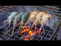 Grilled Shrimps &amp; Squid - Thai Street Food