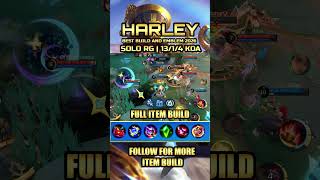 MAGIC ASSASSIN META! 🎩😈 HARLEY BEST BUILD AND EMBLEM 2026 #Harley #HarleyBuild #Harley2026 #MLBB