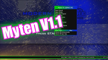 Myten V1.1 MW2 TU9: Campaign/Spec Ops  Mod Menu Showcase + Download (XBOX 360/JTAG RGH)
