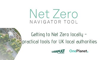 Net Zero Navigator Tool: Getting Started Session