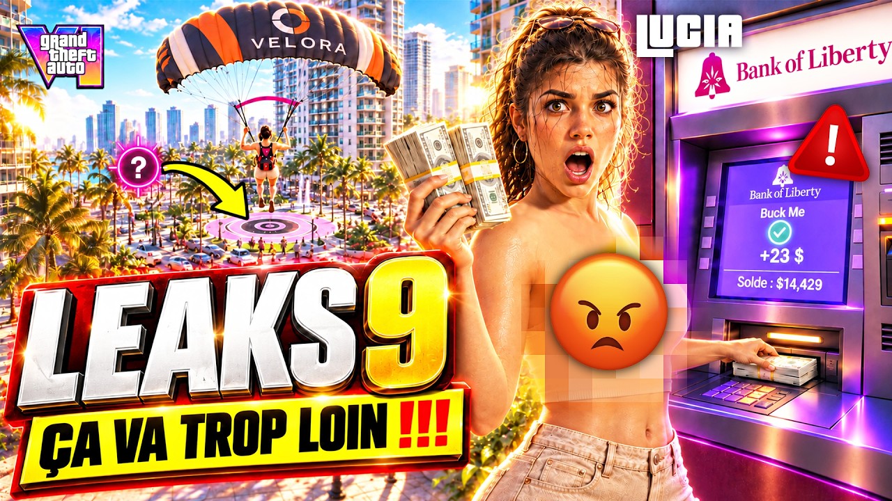 GTA 6 : ENCORE de Nouveaux LEAKS (ça va trop loin !!) Exploration Lucia, Banque, Parachute ...