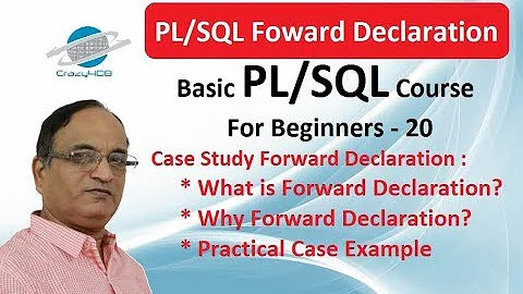 PL/SQL Forward Declarations - What is Forward Declaration in Oracle - What is Forward Declaration