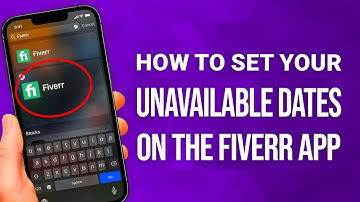 Zo stel je jouw niet-beschikbare data in op de Fiverr-app: beheer je beschikbaarheid eenvoudig!