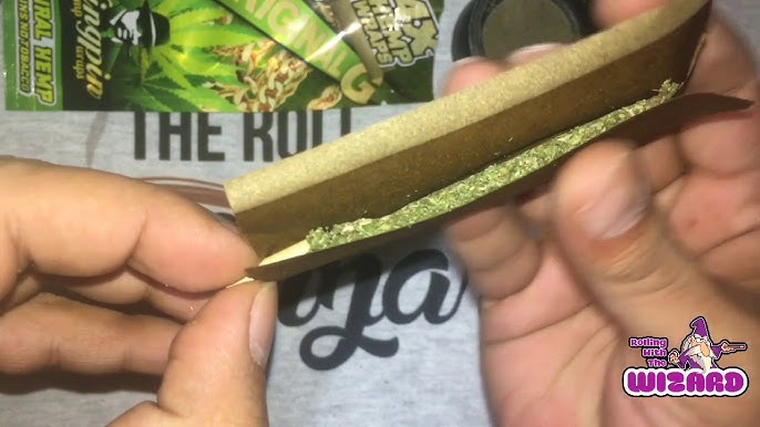 How to roll a blunt using a Kingpin Hemp Wrap 