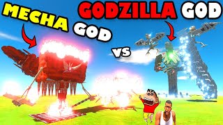 ONE HANDED GODZILLA GOD vs MECHA GOD and RODAN SHINCHAN and CHOP in ANIMAL REVOLT BATTLE SIMULATOR