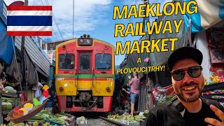 Nejznámější železniční trh v Thajsku! THAJSKO 🇹🇭