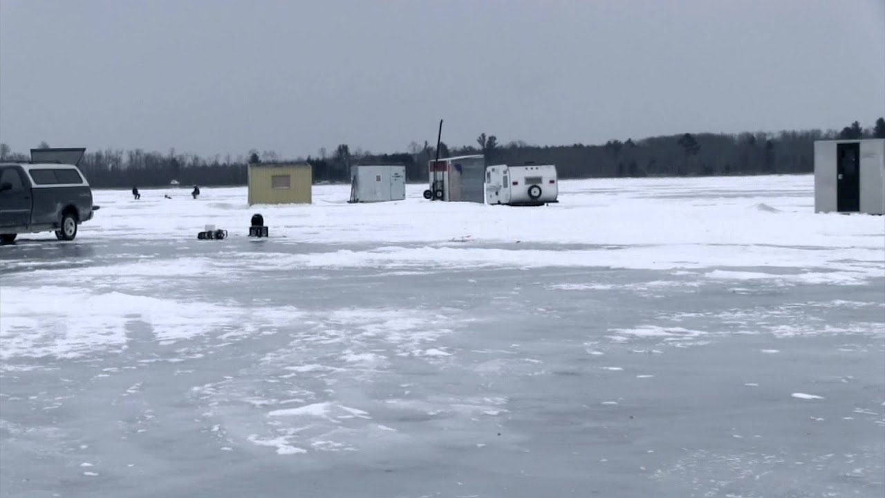 Ice Fishing in Waupaca County - YouTube