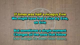 Video thumbnail of "Johnny Mathis - Evie (Karaoke)"