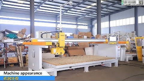 CNC marble granite quartz stone bridge saw cutting milling machine for sink countertop(5 axis 2021)