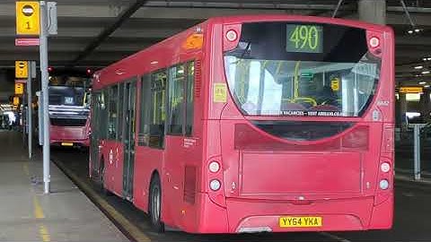 Here is the 490 bus in Heathrow Sunday 21 April 2024