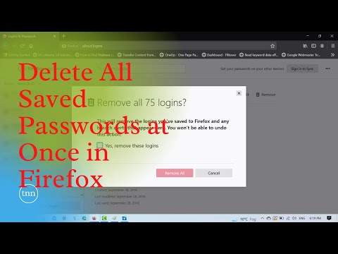 How to Remove All Logins & Passwords at Once in Firefox Lockwise