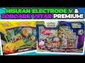 Pokemon Hisuian Electrode V &amp; Hisuian Zoroark VSTAR Premium Collection Box OPENING!