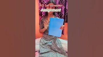 P.G 1st semester assignment kaise tyar kre (2023_2025) #assignment #study #1stsemesterexam #song