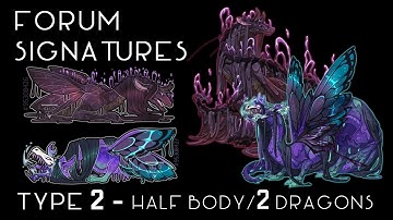Forum Signatures Type 2 - 2 Characters Halfbody