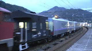 【甲種追っかけ！】JR北海道 ｷﾊ261系1000番台 8両+ﾖ8902 EF510 19号機[富]牽引  北陸本線 今庄駅・福井駅 2019.7.24.