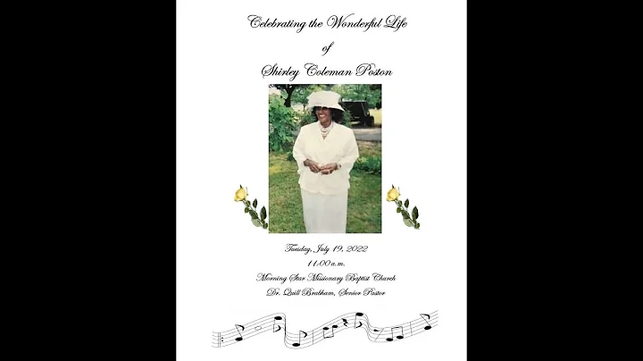 Celebrating the Wonderful Life of Shirley Coleman ...