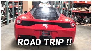 Wrecked Lamborghini AVENTADOR Rebuild Part 3\/8 (road trip)