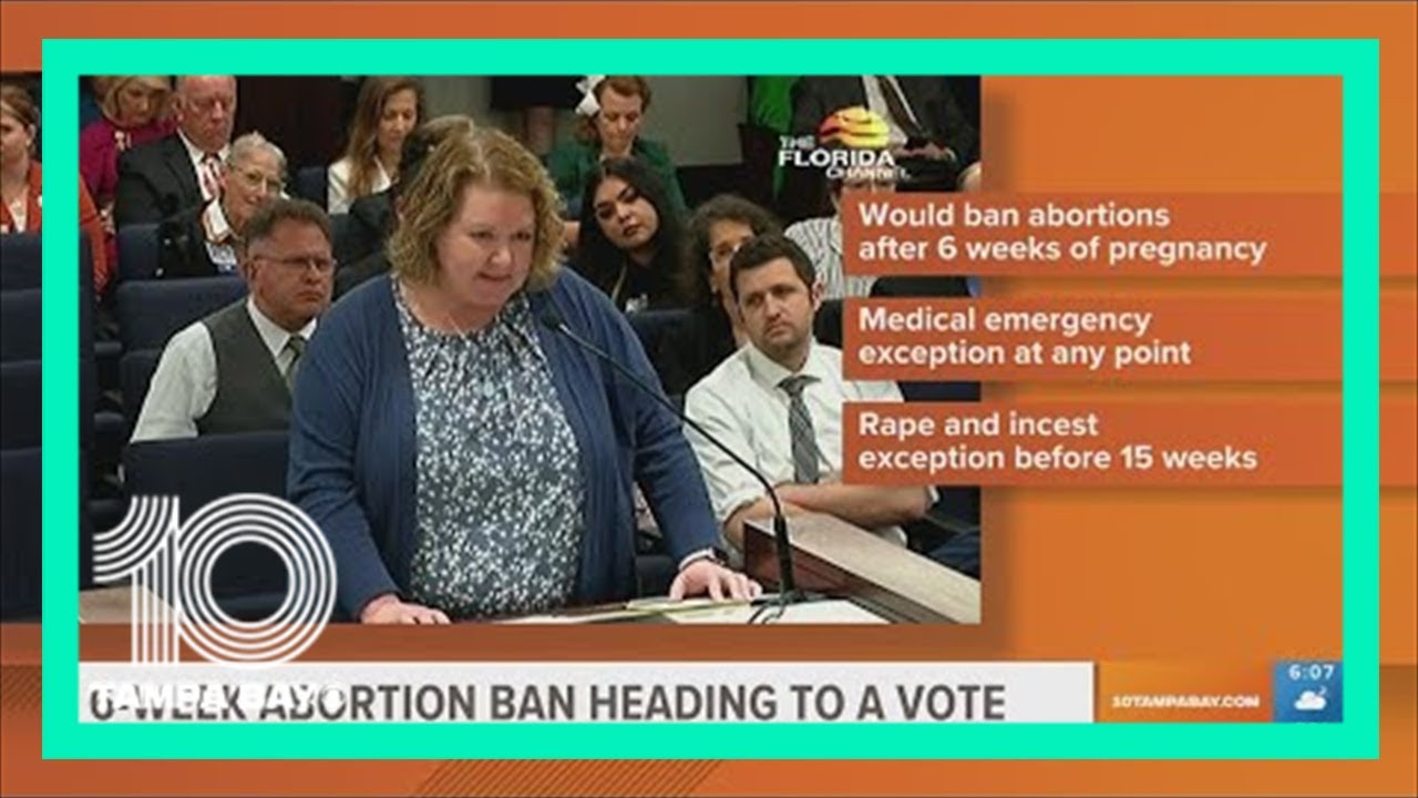 Controversial 6-week abortion ban heads to Florida Senate floor