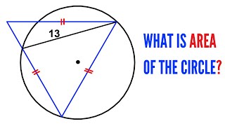 Math Olympiad | Can you find area of the circle? | (Step-by-Step Math Explanation) | #math #maths
