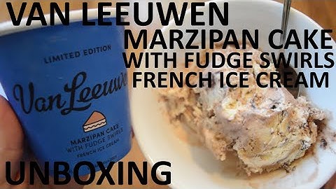 Unboxing Van Leeuwen Marzipan Cake With Fudge Swirls Limited Edition French Ice Cream