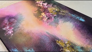 Unlock The Secret of blending colors for Abstract Painting. Amazing Art Technique #abstractpainting