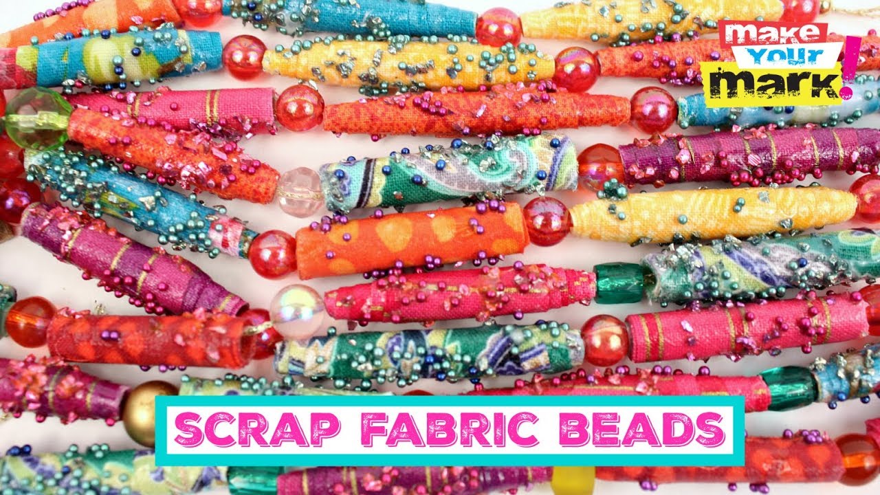 Scrap Fabric Beads DIY - YouTube