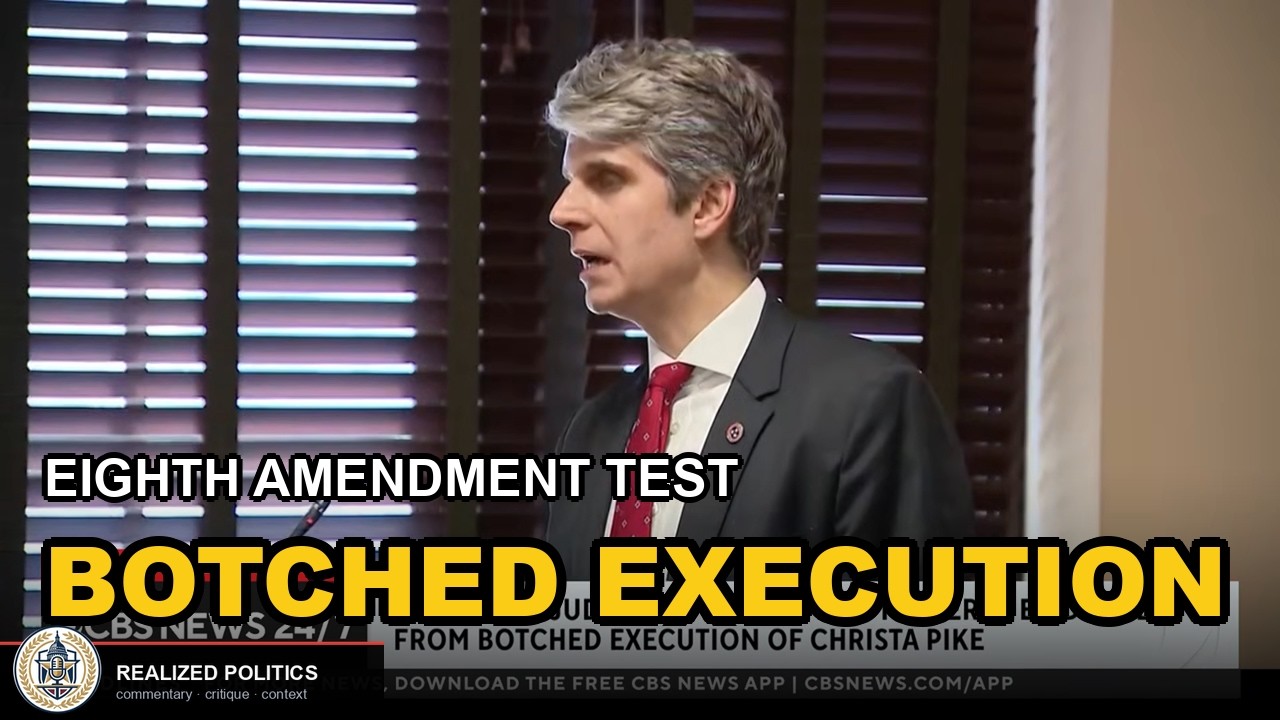 Botched Execution Creates Unprecedented Eighth Amendment Crisis - YouTube
