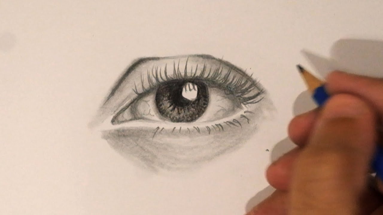 Réussir un oeil au crayon graphite - Le Dessin Facile
