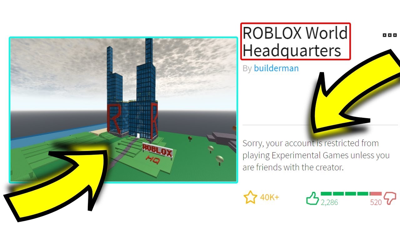 Roblox Games Restricted